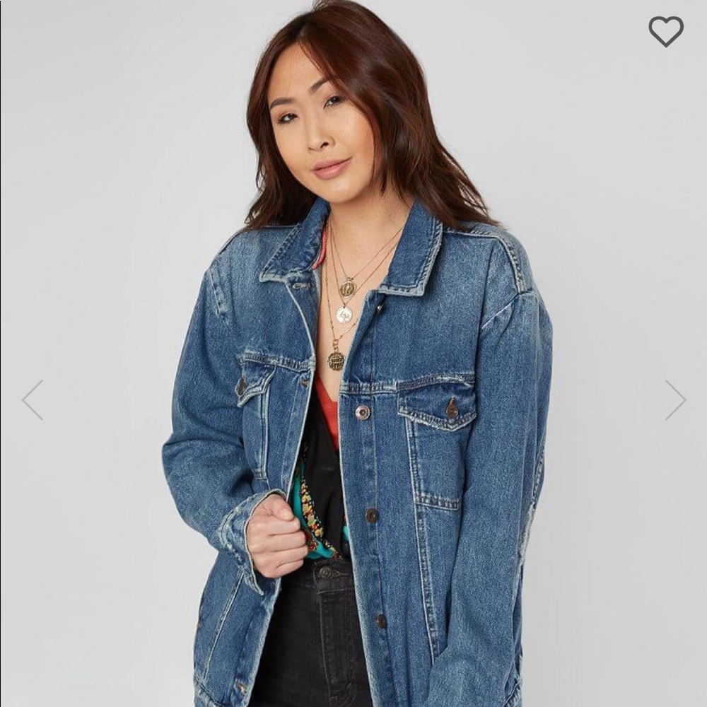 Free people oversized jean jacket